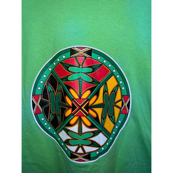 Vintage American Indian Shirt Research Education Alliance Green Graphic Tee 2XL - Picture 7 of 10